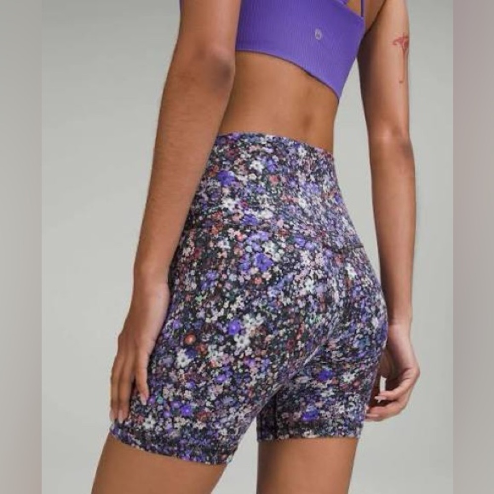 NWT lululemon Align HR Short - Purple Floral Print